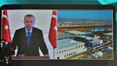 صورة أردوغان يشهد مراسم تسليم أول محرك مروحية محلي الصنع