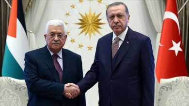 صورة أردوغان يبحث مع عباس وهنية اعتداءات إسرائيل في القدس ‏