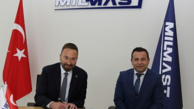 صورة اتفاقية للتعاون الاستراتيجي بين شركتي GÜRBAĞ  للدفاع و MILMAST
