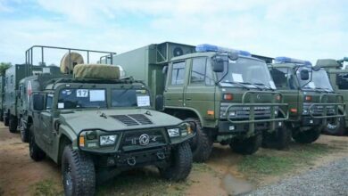 صورة الجيش الكمبودي يتسلم عددًا كبيرًا من المركبات العسكرية من الصين