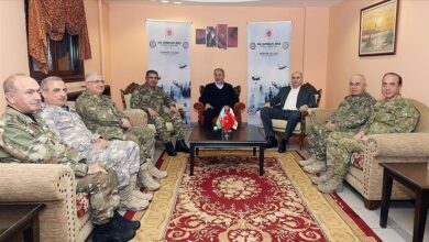 صورة وزراء دفاع تركيا وأذربيجان وجورجيا يبحثون التعاون العسكري