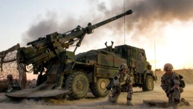 صورة أنظمة مدفعية CAESAR ودبابات ليوبارد 1من الدنمارك إلى أوكرانيا