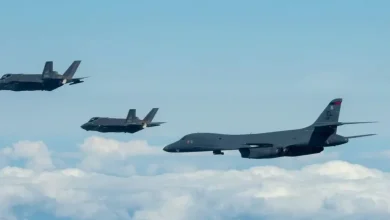 صورة قاذفات القنابل الأمريكية من طراز B-1B تنشر في السويد لأول مرة