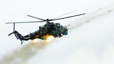 صورة أوكرانيا تستقبل عددًا كبيرًا من طائرات الهليكوبتر الهجومية من طراز Mi-24 من بولندا